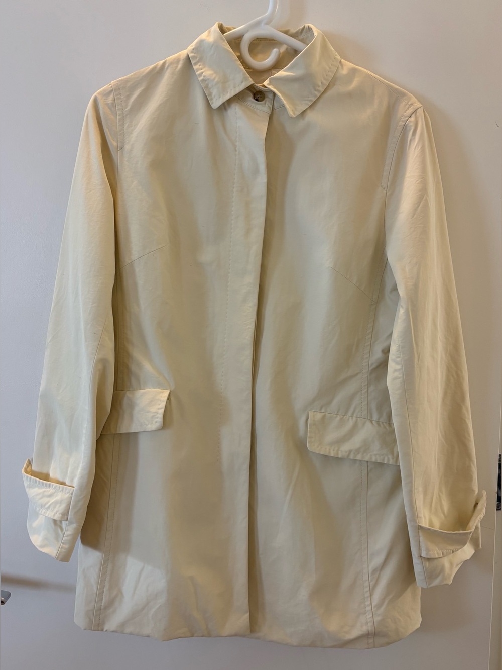 J. Press Japan Butter Yellow Cotton Nylon Lightweight Coat